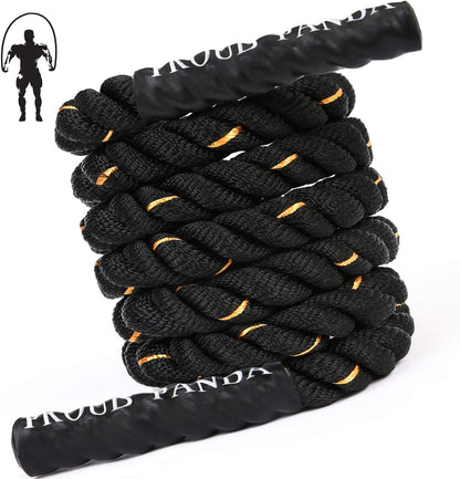 Heavy Jump Ropes for Fitness 2Lb/3Lb/5Lb,Weighted Adult Skipping Rope Exercise Battle Ropes for Men & Women,Total Body Workouts, Power Training in Gym to Improve Strength and Building Muscle