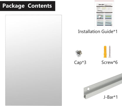 Hans & Alice Gym Mirrors for Home and Commercial Use - 47.2" X 31.5" Single Mirror