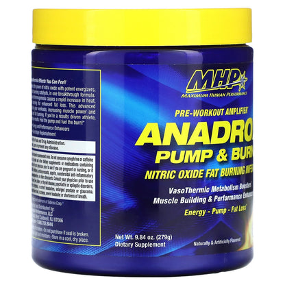 Anadrox Pump & Burn, Pre-Workout Amplifier, Apple Cinnamon Fireblast, 9.84 Oz (279 G)