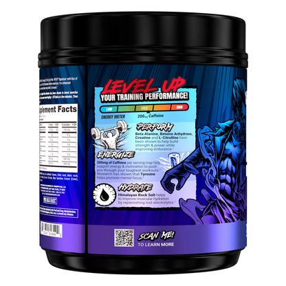 Mr. Hyde Signature Pre-Workout Blue Razz with Creatine, 72 Servings