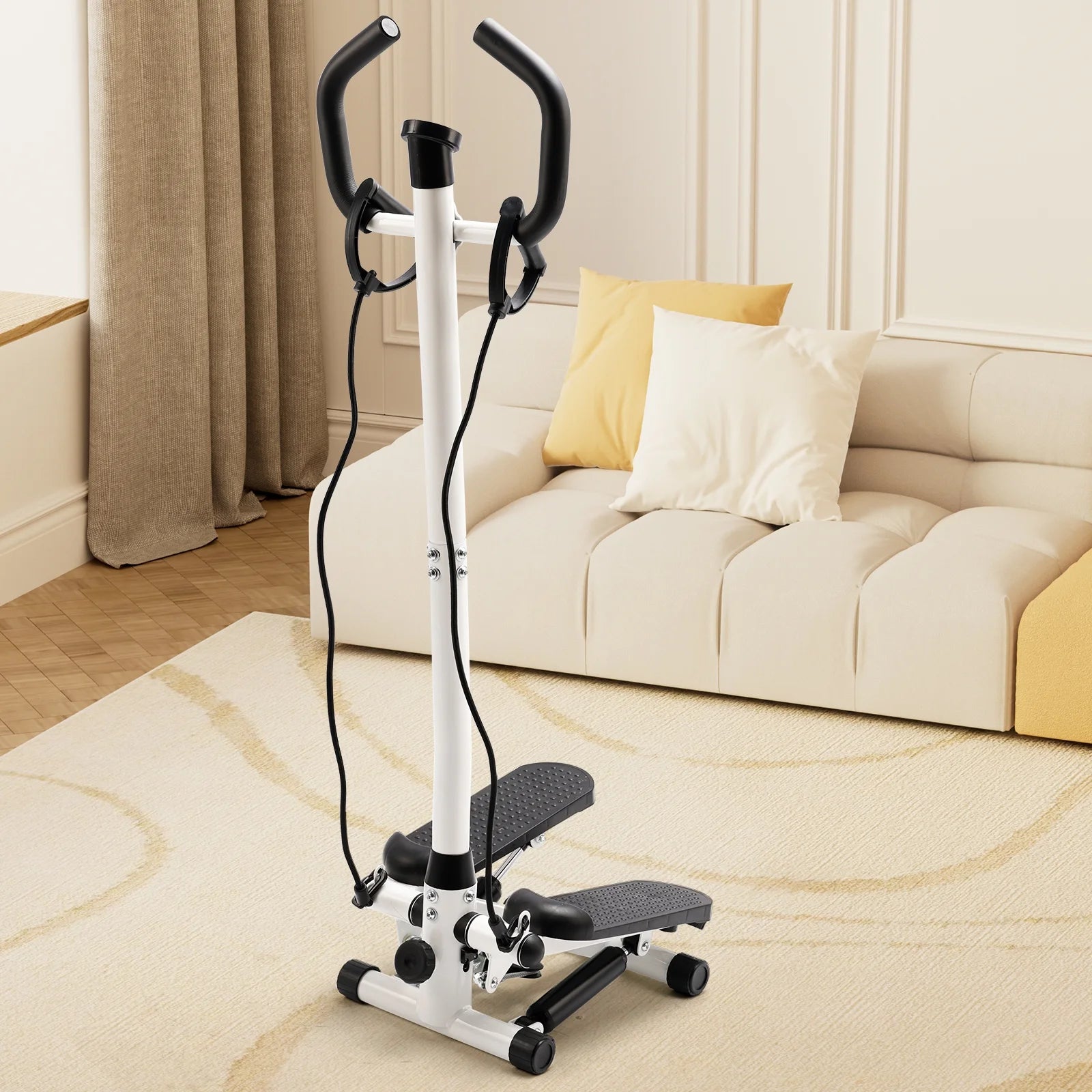 Health & Fitness Steppers for Exercise,Vertical Climber Stair Stepper Exercise Home Workout Equipment with Resistance Bands for Full Body Workout,330Lbs Loading Capacity