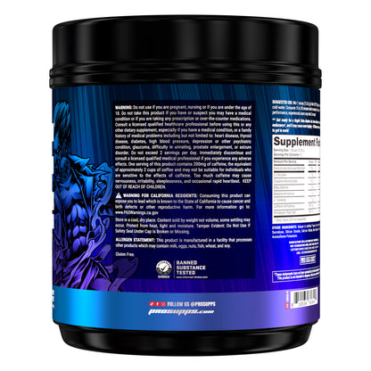 Mr. Hyde Signature Pre-Workout Blue Razz with Creatine, 72 Servings