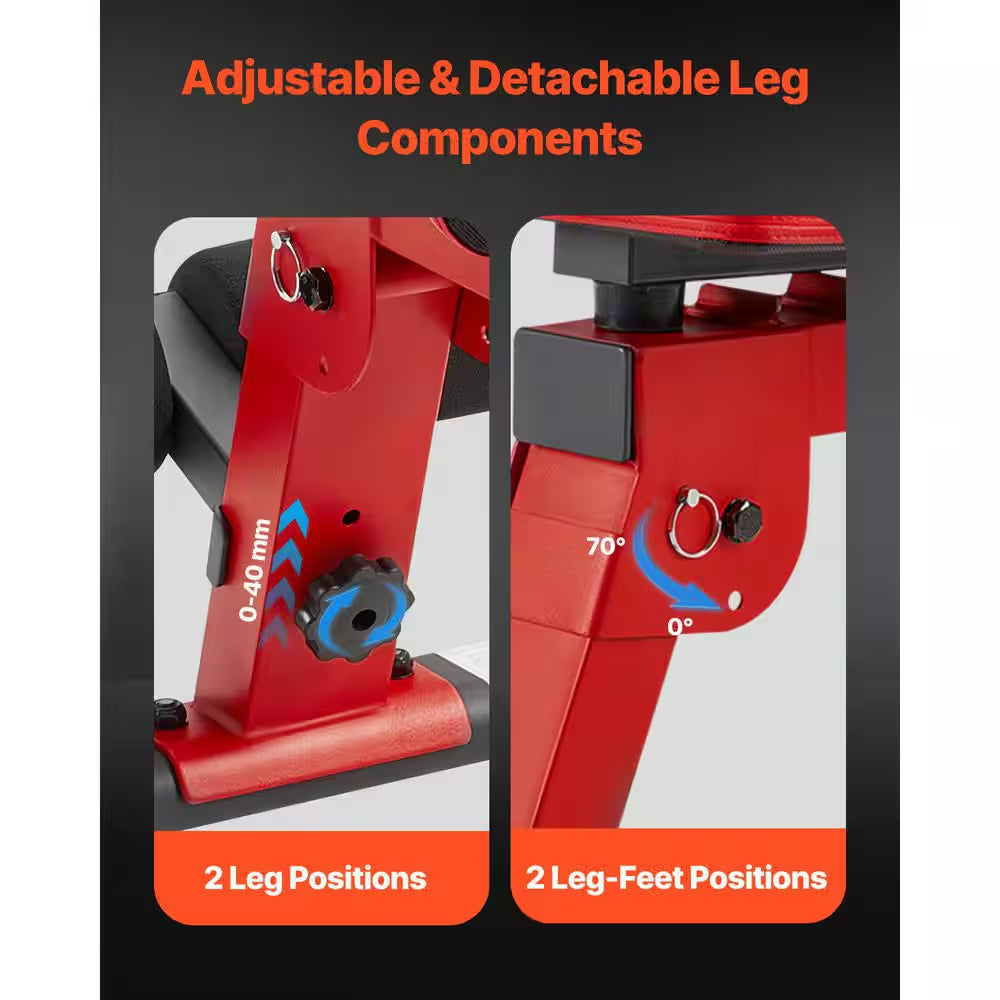 Weight Bench, 1200 Lbs. Heavy Duty Stable Weight Bench Press for Full Body Workout, for Home Gym Strength Training