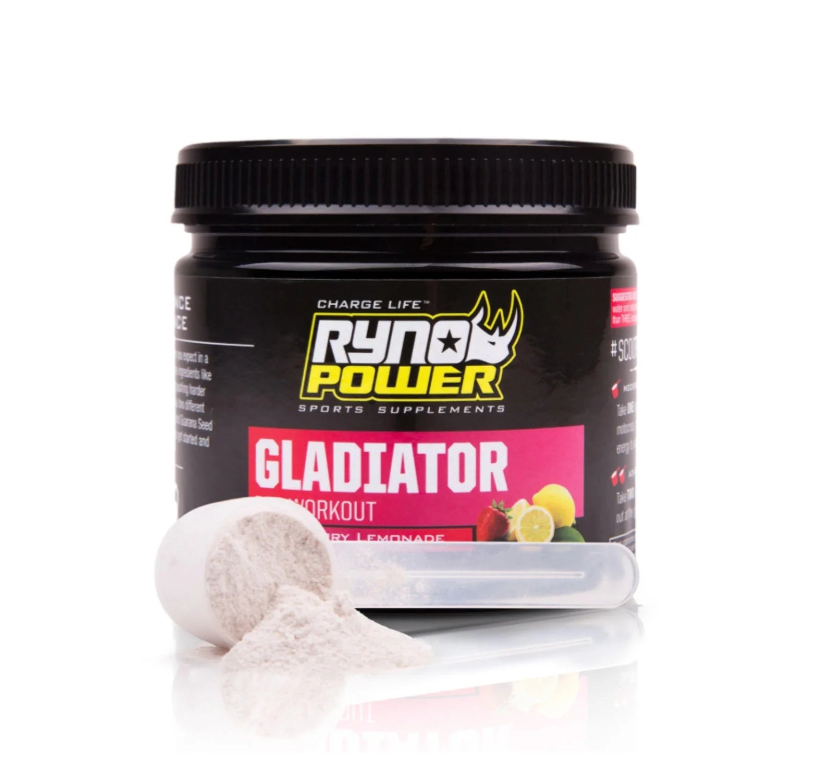 Gladiator Pre-Workout Drink Mix - Strawberry Lemonade, 30 Servings