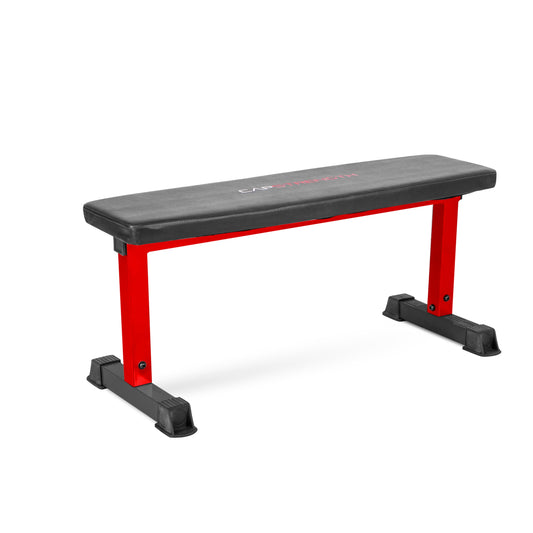 Strength Flat Utility Weight Bench (600 Lb Weight acity), Red