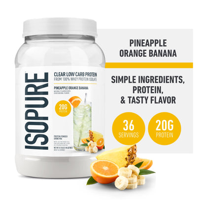 , Infusions 100% Whey Protein Isolate, 20 G Protein Powder, Pineapple Orange Banana, 1.98 Lb, 36 Servings