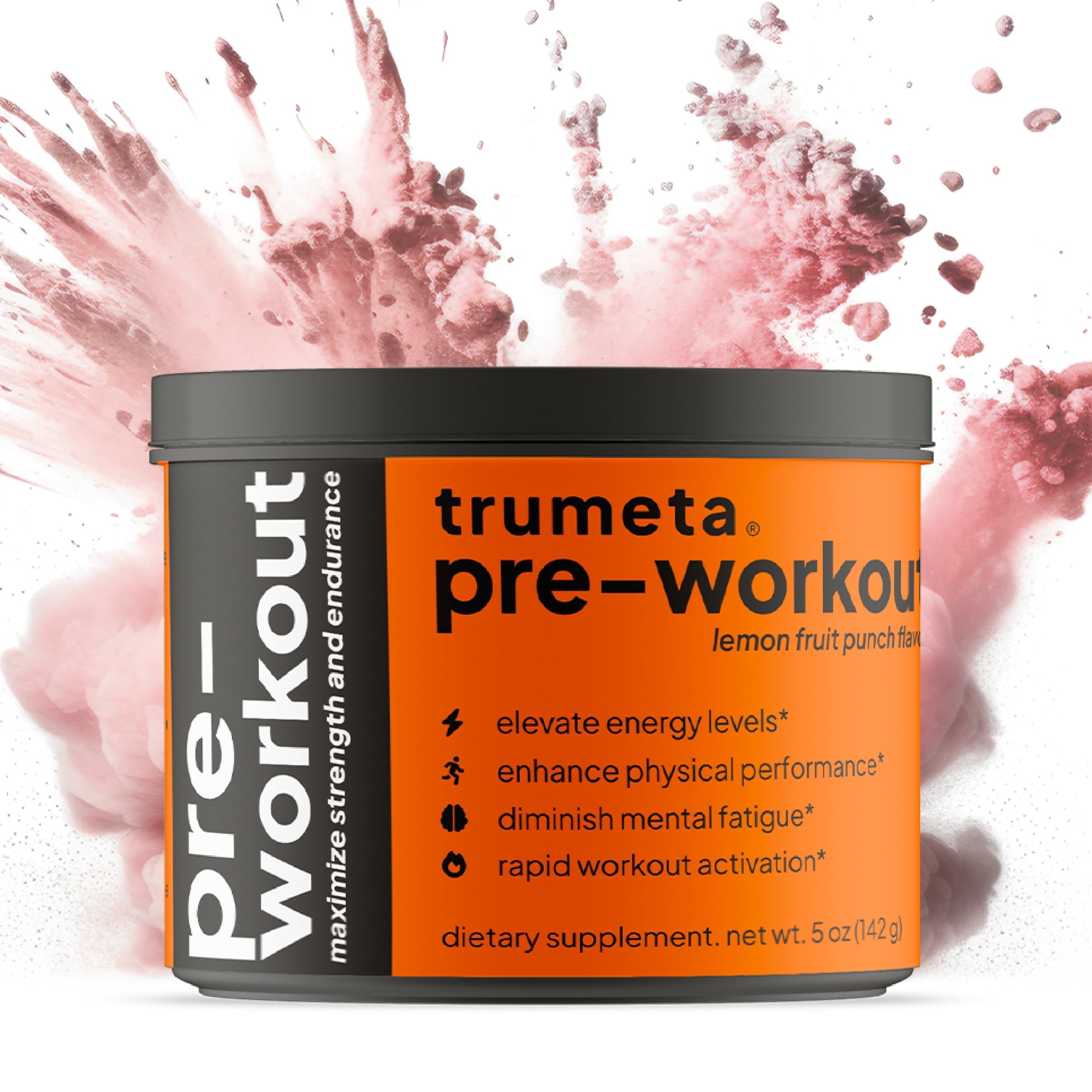 Pre-Workout with Lemon Fruit Punch Flavor - Ultimate Pre Workout without Creatine for Peak Performance