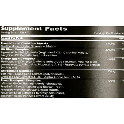 Animal Pump Pre Workout Pack, 30 Ct