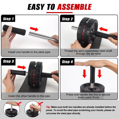 Abiarst Ab Roller Wheel, Abs Workout Equipment for Abdominal & Core Strength ...Abiarst Ab Roller Wheel, Abs Workout Equipment for Abdominal & Core Strength ...