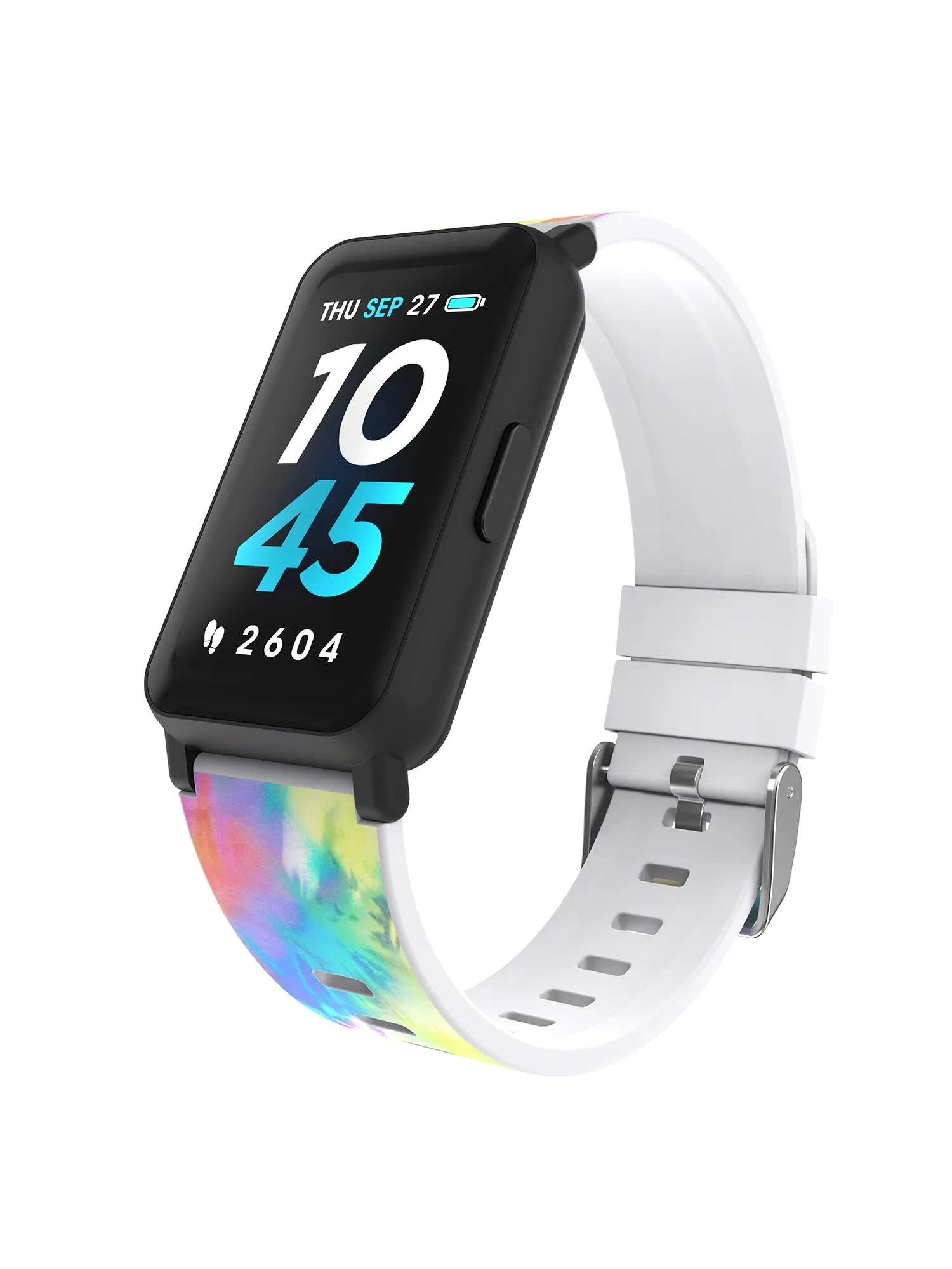 Active 3 Unisex Adult Smartwatch Fitness Tracker, Tie Dye, Silicone Strap-Nature Fitness