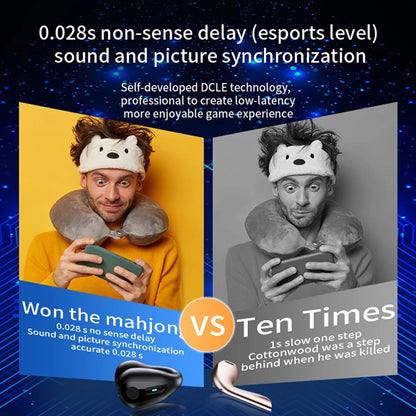 Open Ear Clip Wireless Earbuds Bluetooth 5.3, Sports Earphones Bone Conduction Over-The-Ear Headphones, Wireless Charging Case & Display, Waterproof Fitness Headphones