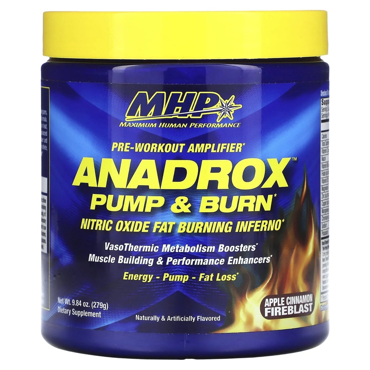 Anadrox Pump & Burn, Pre - Workout Amplifier, Apple Cinnamon Fireblast, 9.84 Oz (279 G)Anadrox Pump & Burn, Pre - Workout Amplifier, Apple Cinnamon Fireblast, 9.84 Oz (279 G)