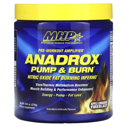 Anadrox Pump & Burn, Pre - Workout Amplifier, Apple Cinnamon Fireblast, 9.84 Oz (279 G)Anadrox Pump & Burn, Pre - Workout Amplifier, Apple Cinnamon Fireblast, 9.84 Oz (279 G)