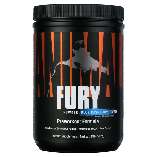 Animal Fury, Pre Workout Powder Supplement for Energy and Focus, Blue Raspberry, 30 ServingsAnimal Fury, Pre Workout Powder Supplement for Energy and Focus, Blue Raspberry, 30 Servings