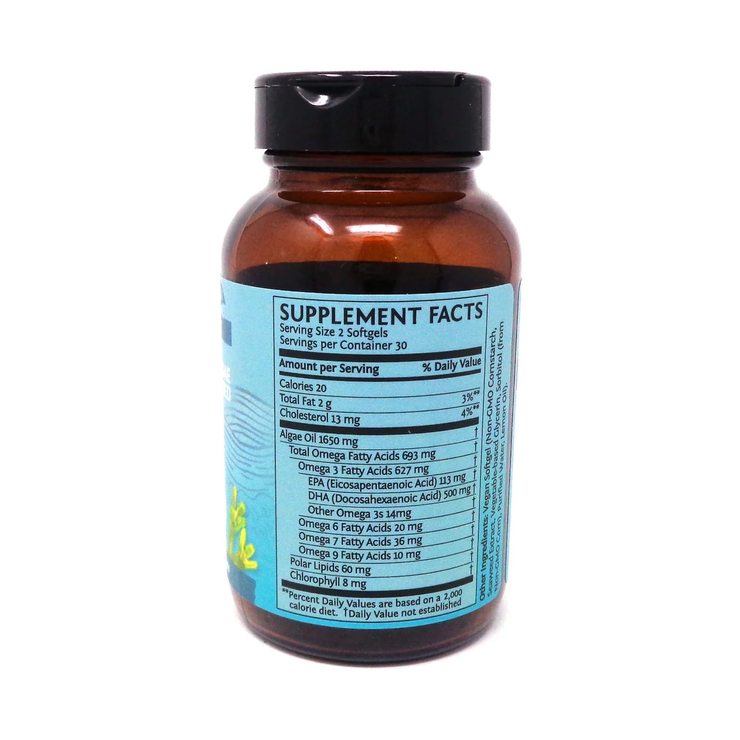 Vegan Omega 3 Fish Oil Supplement | Omega 3 DHA & EPA for Brain and Heart Support, 60Ct