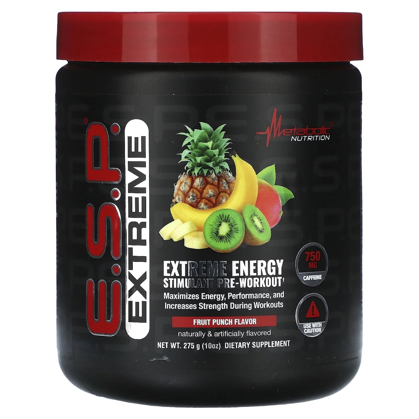 E.S.P. Extreme Energy Stimulant Pre-Workout, Fruit Punch, 10 Oz (275 G)