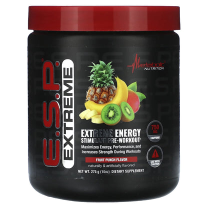 E.S.P. Extreme Energy Stimulant Pre-Workout, Fruit Punch, 10 Oz (275 G)