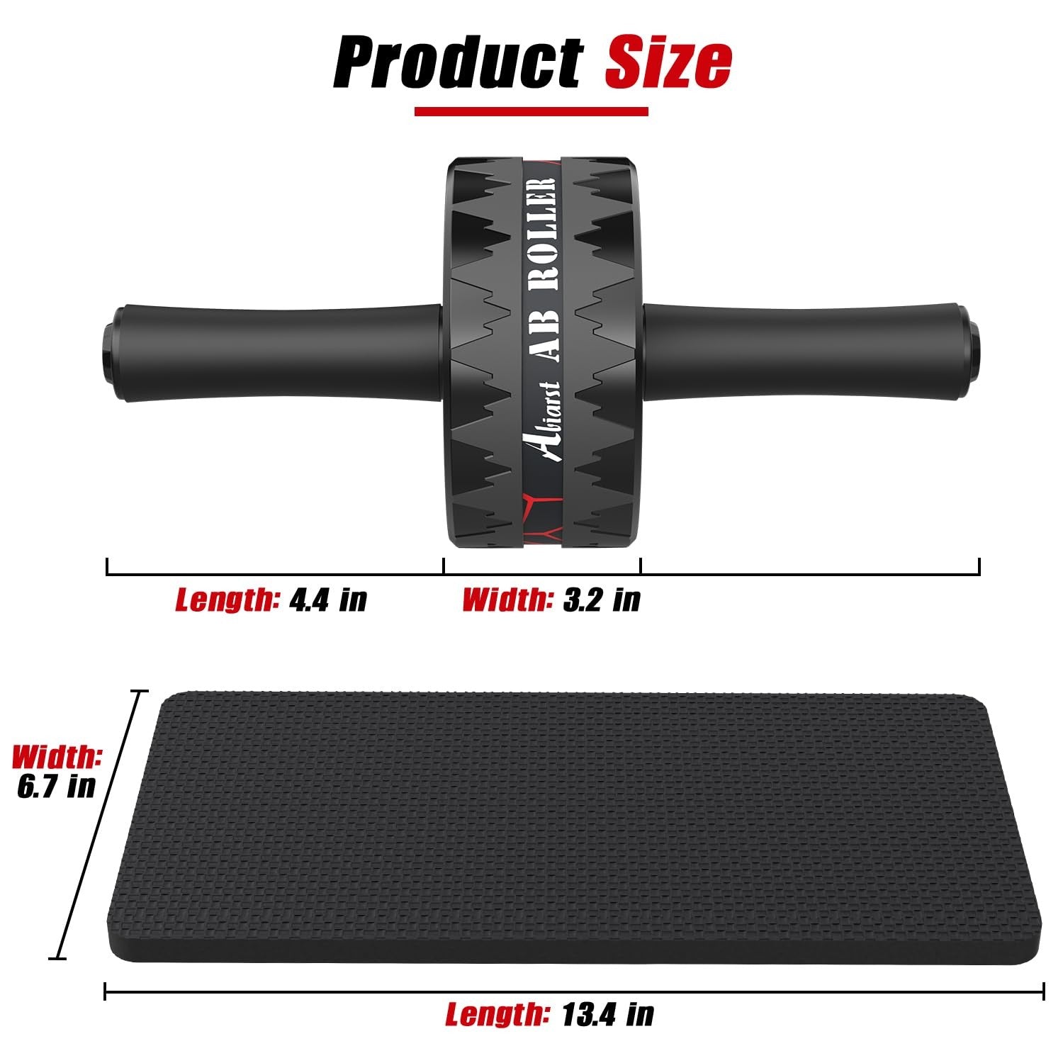 Abiarst Ab Roller Wheel, Abs Workout Equipment for Abdominal & Core Strength ...