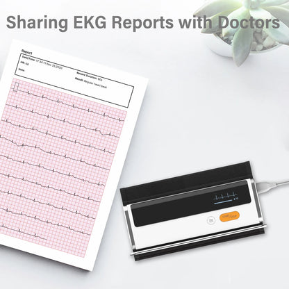 Blood Pressure Monitor + EKG, Upper Arm Cuff BP Machine, EKG ECG Monitor, Built-In Bluetooth with Free App, BP2
