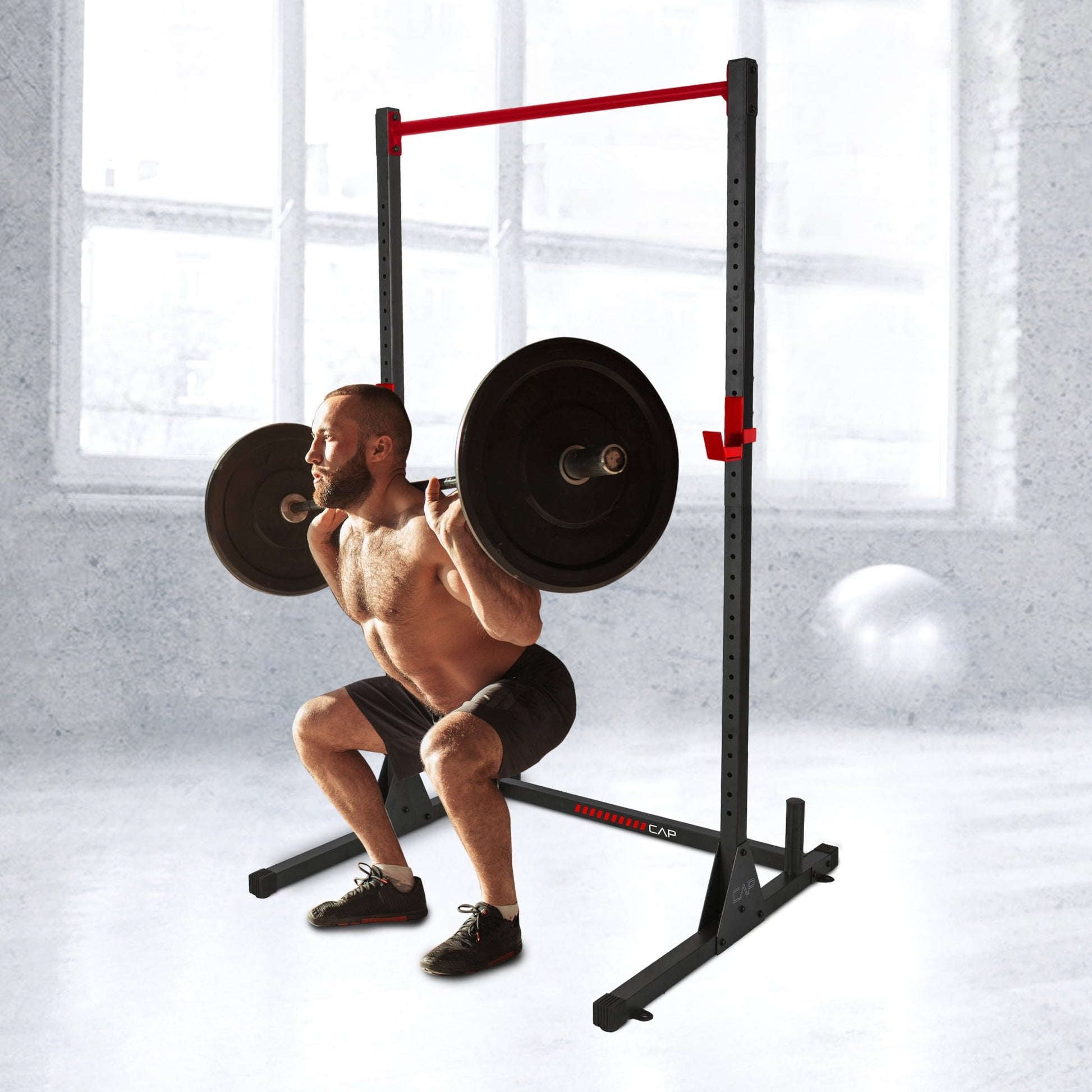 Barbell Multi - Functional Power and Squat Rack with Bar HolderBarbell Multi - Functional Power and Squat Rack with Bar Holder