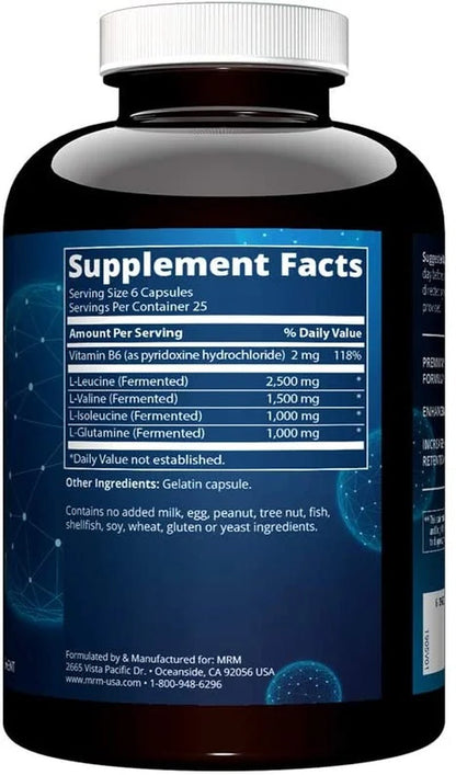 BCAA + G 6000 Capsules, 150 CtBCAA + G 6000 Capsules, 150 Ct