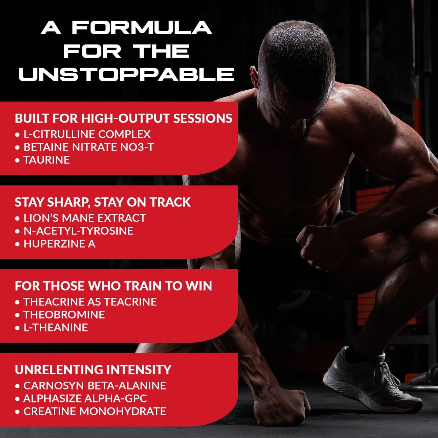 Granite GX Pre Workout Supplement, Tangerine Blast Flavor, Supports Focus, Energy, & Performance with Teacrine, L-Citrulline, Betaine, & A-GPC (20 Servings)