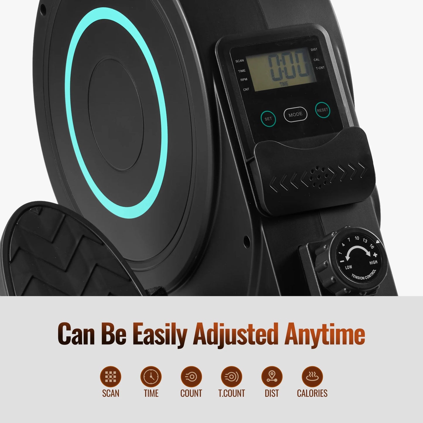 Rowing Machine Magnetic Cardio Exercise 350Lbs Capacity 16 Levels Adjustable Resistance for Home Training