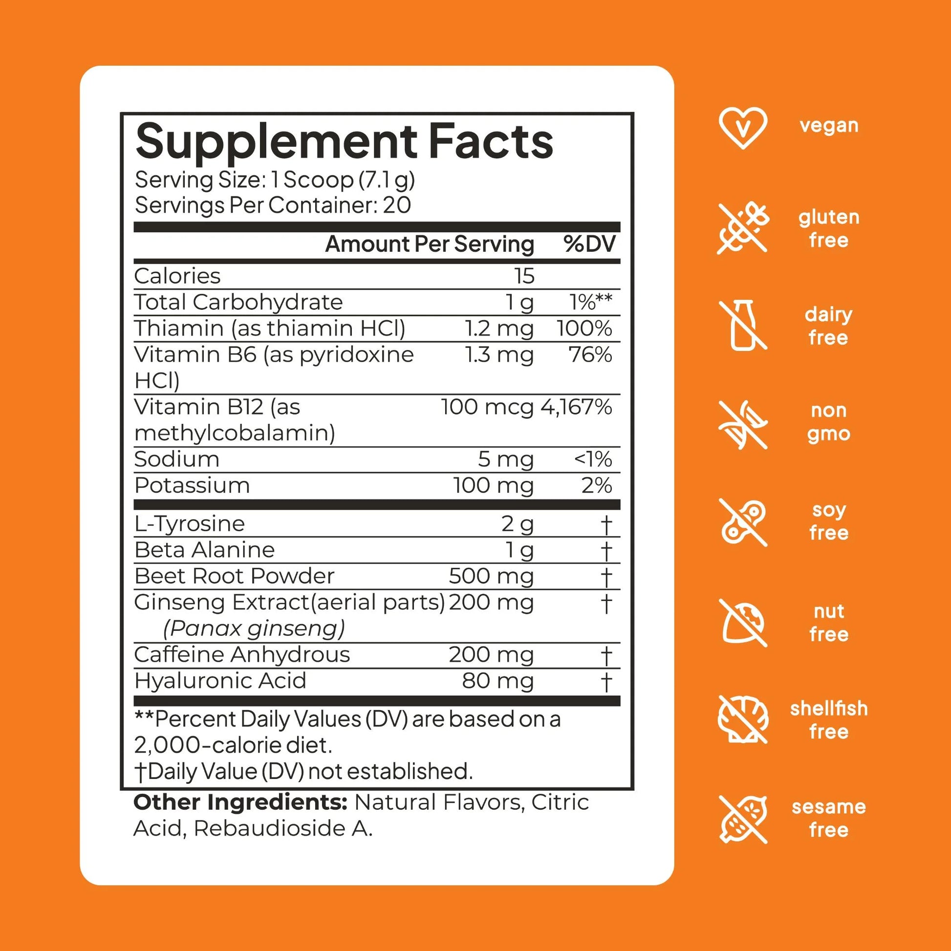 Pre-Workout with Lemon Fruit Punch Flavor - Ultimate Pre Workout without Creatine for Peak Performance