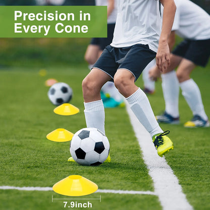 Training Equipment Set 20Ft Adjustable Straps Agility Ladders, Yellow