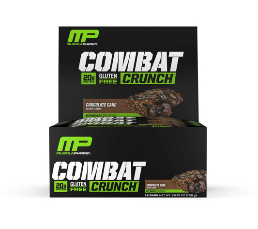 Combat Crunch Protein Bar, Chocolate Cake, 20G Protein, 12 CtCombat Crunch Protein Bar, Chocolate Cake, 20G Protein, 12 Ct
