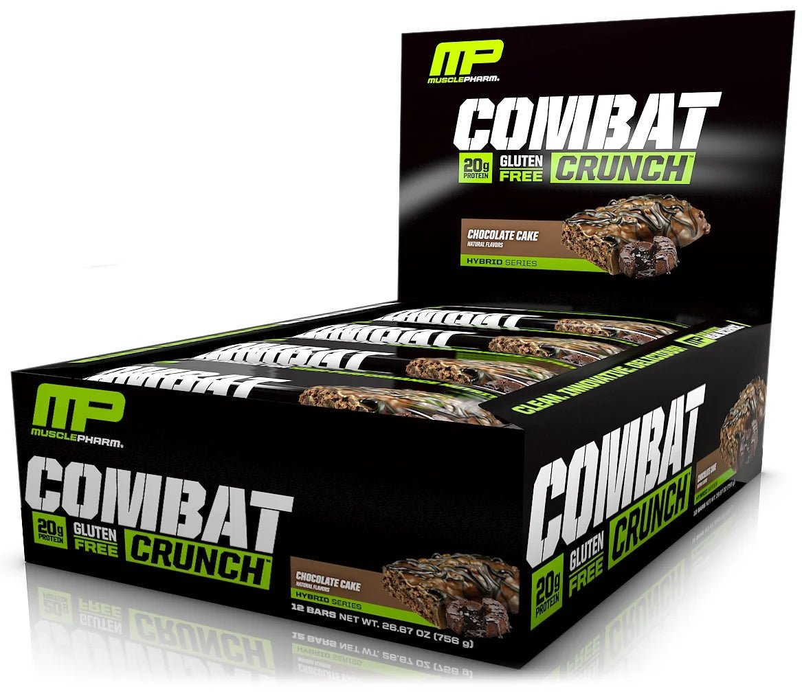 Combat Crunch Protein Bar, Chocolate Cake, 20G Protein, 12 CtCombat Crunch Protein Bar, Chocolate Cake, 20G Protein, 12 Ct
