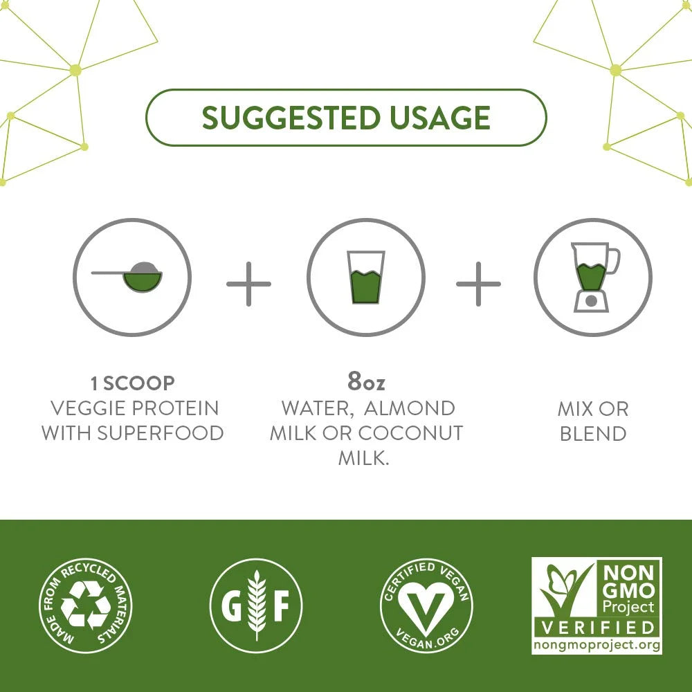 All Natural Veggie Protein, Chocolate, 2.5 Pound