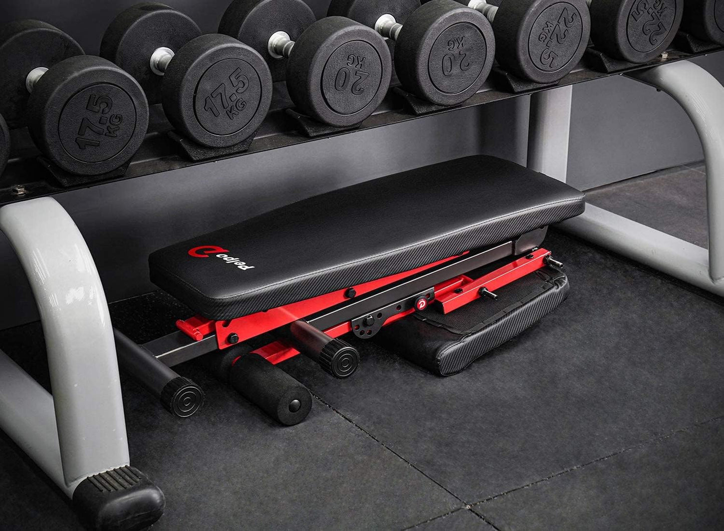 Adjustable Weight Bench, Folding Weight Lifting Bench, Workout Benches for Home, Incline/Decline Bench for Full Body Workout, Strength Training Benches, Gym Bench with Fitness Resistance Bands