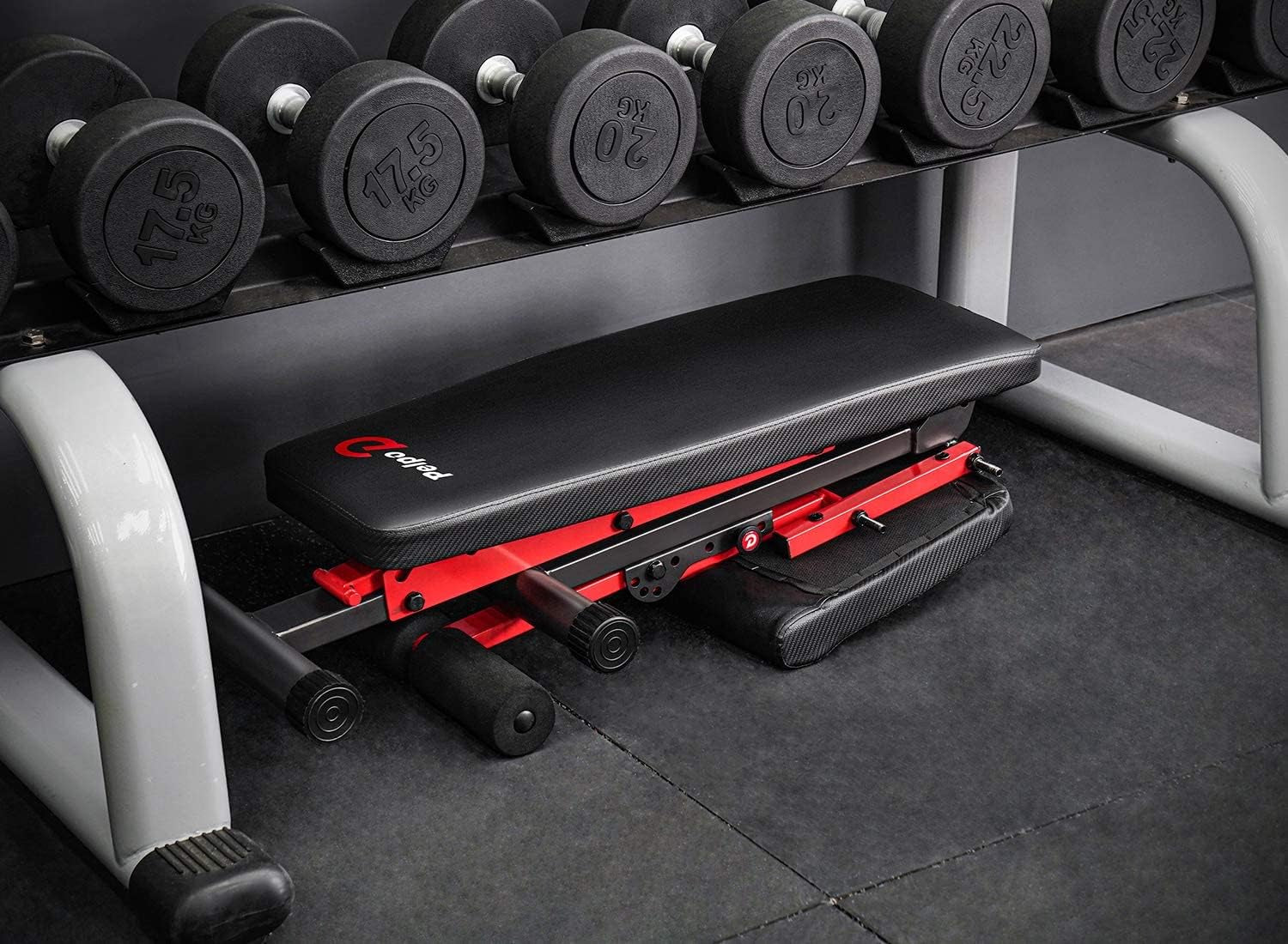 Adjustable Weight Bench, Folding Weight Lifting Bench, Workout Benches for Home, Incline/Decline Bench for Full Body Workout, Strength Training Benches, Gym Bench with Fitness Resistance Bands