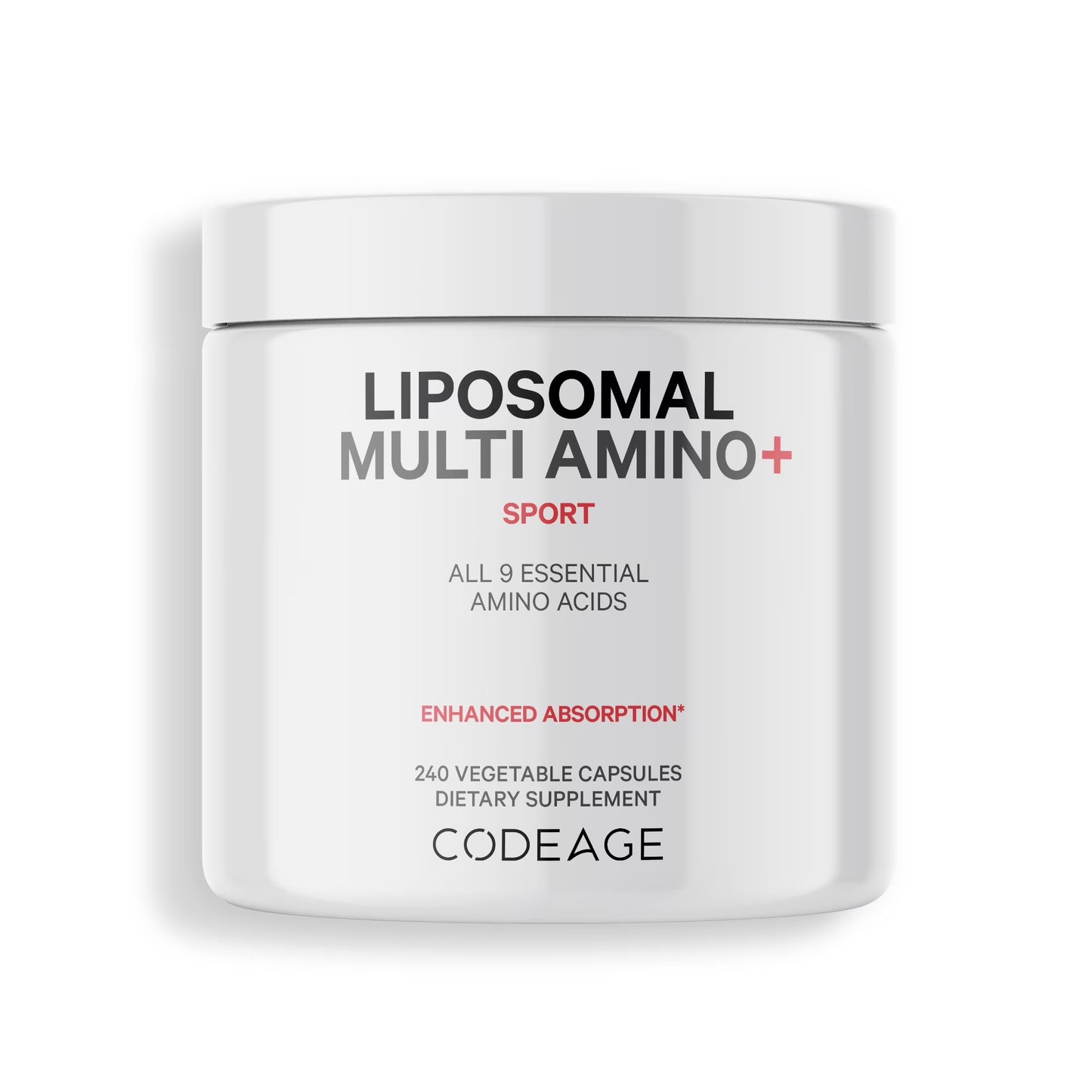 Liposomal Multi Amino+ BCAA & EAA Supplement, Free-Form Branched-Chain Amino Acids, 240 Ct