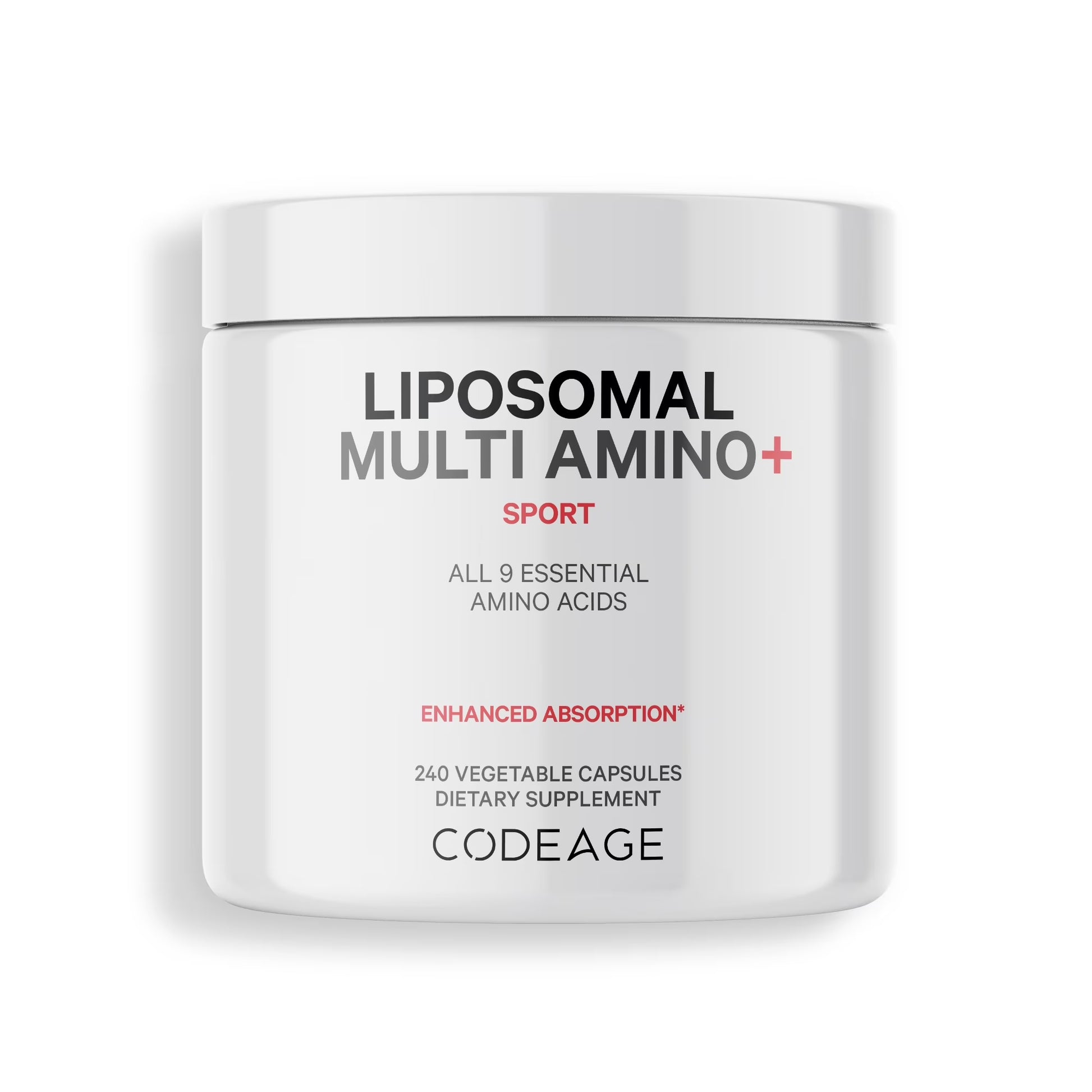 Liposomal Multi Amino+ BCAA & EAA Supplement, Free-Form Branched-Chain Amino Acids, 240 Ct