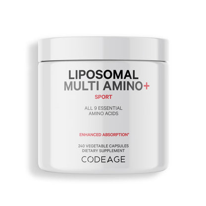 Liposomal Multi Amino+ BCAA & EAA Supplement, Free-Form Branched-Chain Amino Acids, 240 Ct