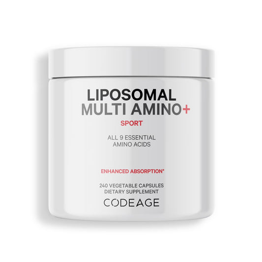 Liposomal Multi Amino+ BCAA & EAA Supplement, Free-Form Branched-Chain Amino Acids, 240 Ct