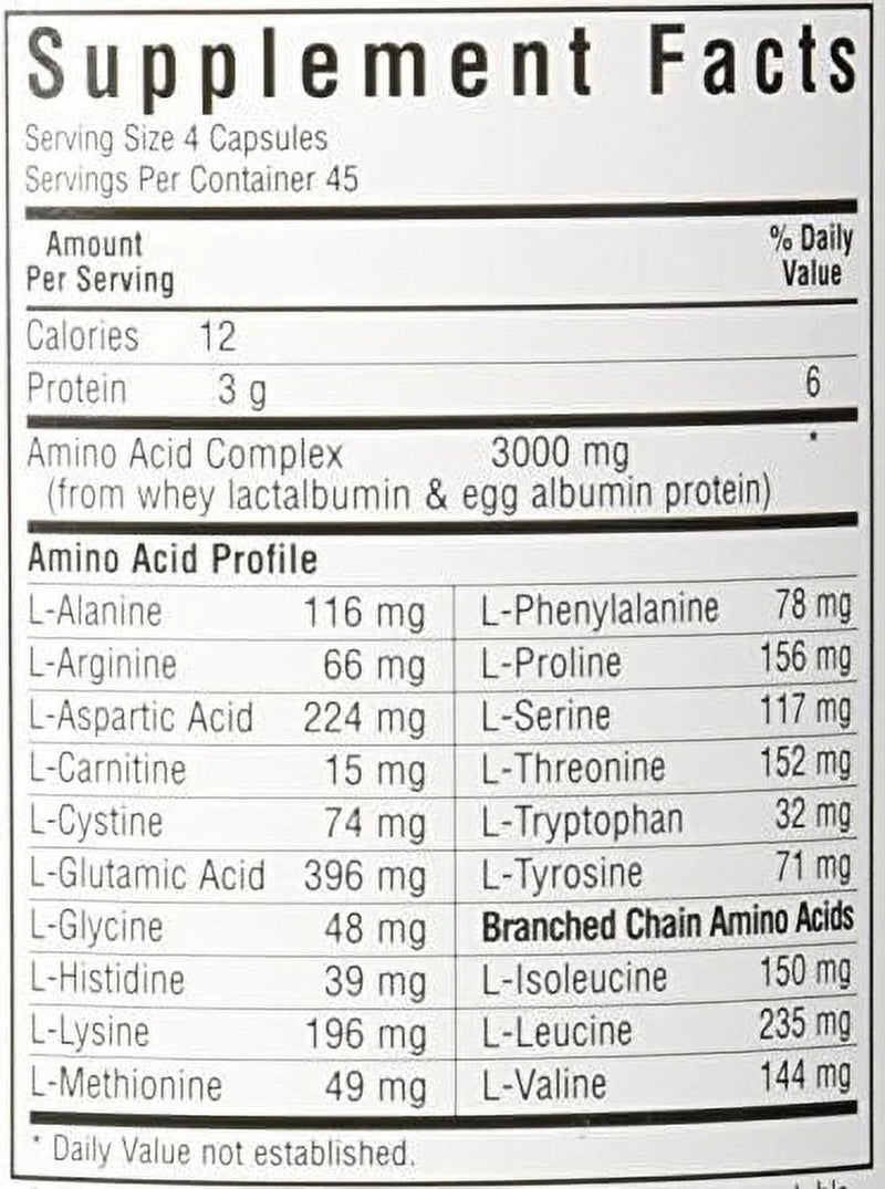 Amino Acid Capsules, 180 Ct