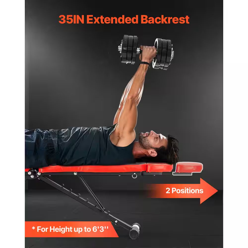 Weight Bench, 660 Lbs. Adjustable Weight Bench Press for Full Body Workout, Exercise Sit up Bench for Home Gym