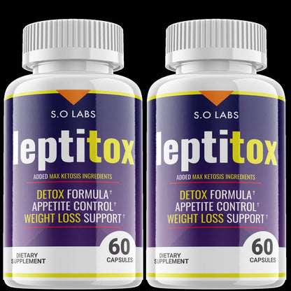 (2 Pack) Leptitox - Pills for Weight Loss - Energy Boosting Dietary Supplements for Weight Management and Metabolism - Advanced Ketogenic Ketones - 120 Capsules