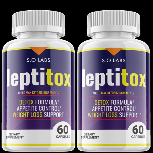 (2 Pack) Leptitox - Pills for Weight Loss - Energy Boosting Dietary Supplements for Weight Management and Metabolism - Advanced Ketogenic Ketones - 120 Capsules