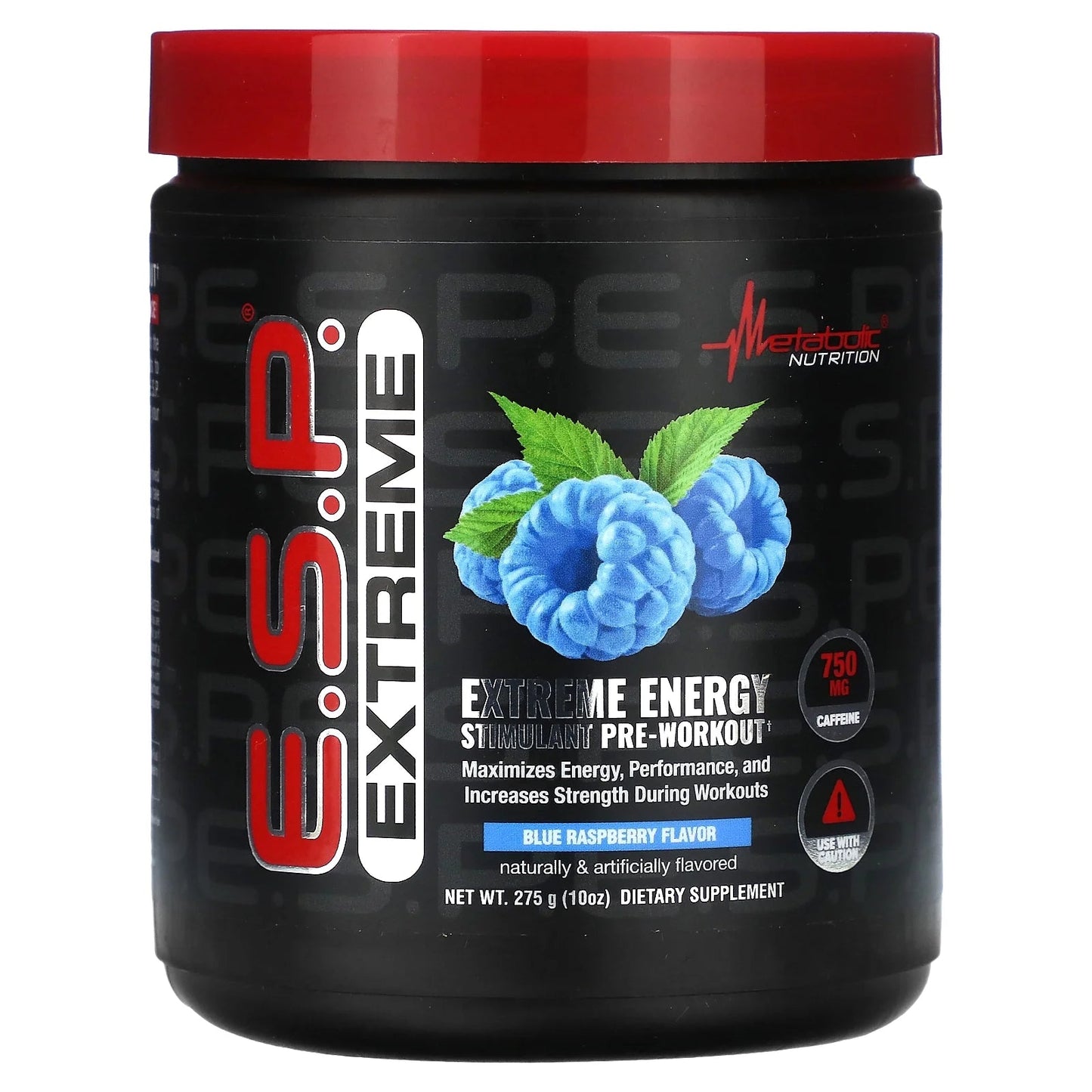 E.S.P. Extreme Energy Stimulant Pre - Workout, Blue Raspberry, 10 Oz (275 G)E.S.P. Extreme Energy Stimulant Pre - Workout, Blue Raspberry, 10 Oz (275 G)