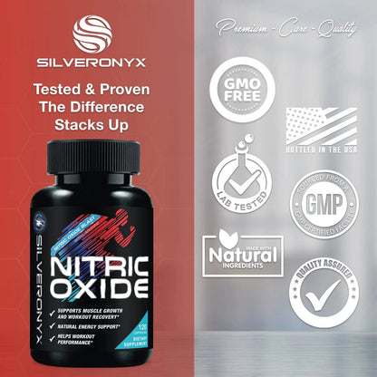 Extra Strength Nitric Oxide Supplement 3X Strength L Arginine, Citrulline Malate, AAKG, Beta Alanine - Premium Muscle Supporting Nitric Booster - Natural Energy & Heart Health Support - 120 CapsulesExtra Strength Nitric Oxide Supplement 3X Strength L Arginine, Citrulline Malate, AAKG, Beta Alanine - Premium Muscle Supporting Nitric Booster - Natural Energy & Heart Health Support - 120 Capsules