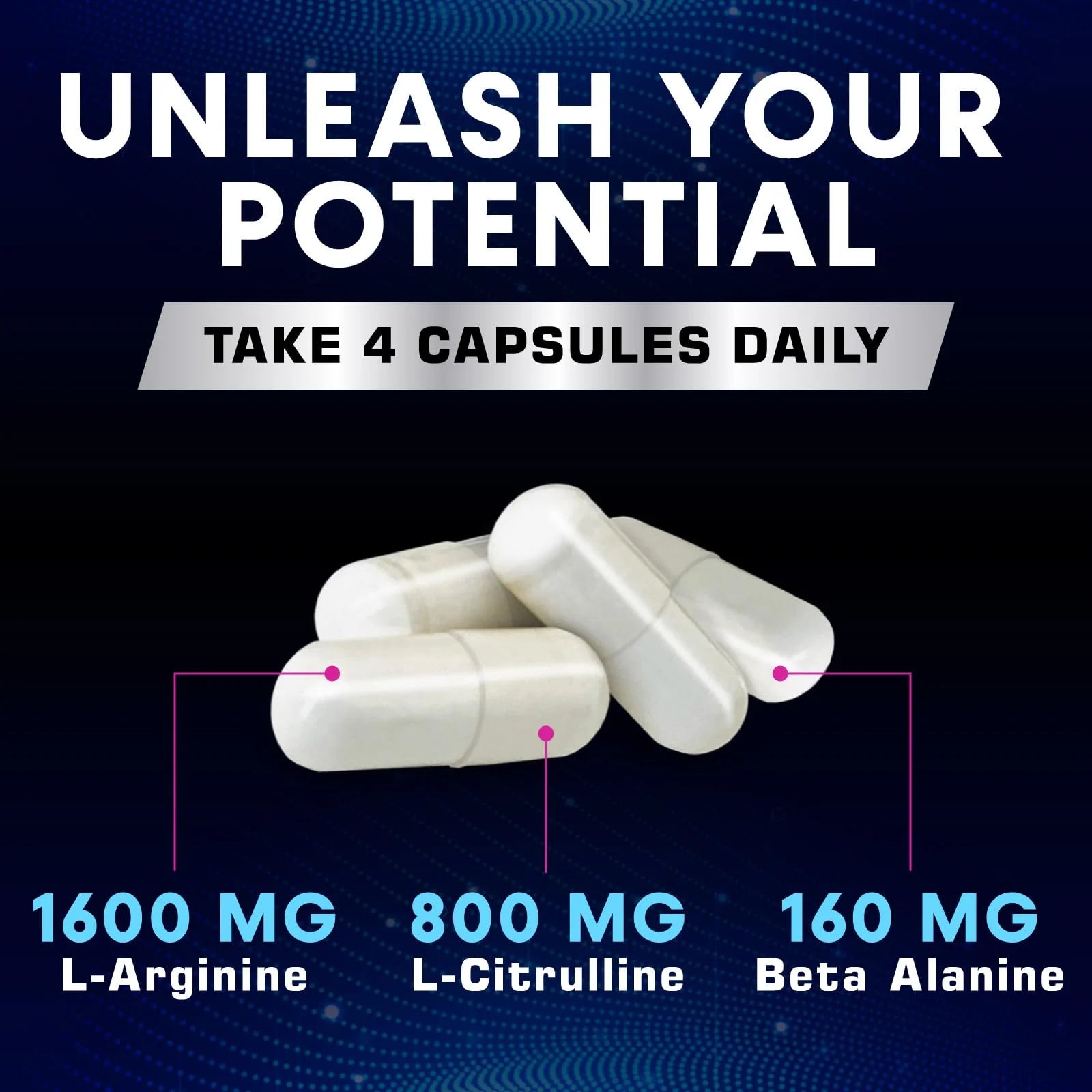 Extra Strength Nitric Oxide Supplement 3X Strength L Arginine, Citrulline Malate, AAKG, Beta Alanine - Premium Muscle Supporting Nitric Booster - Natural Energy & Heart Health Support - 180 CapsulesExtra Strength Nitric Oxide Supplement 3X Strength L Arginine, Citrulline Malate, AAKG, Beta Alanine - Premium Muscle Supporting Nitric Booster - Natural Energy & Heart Health Support - 180 Capsules