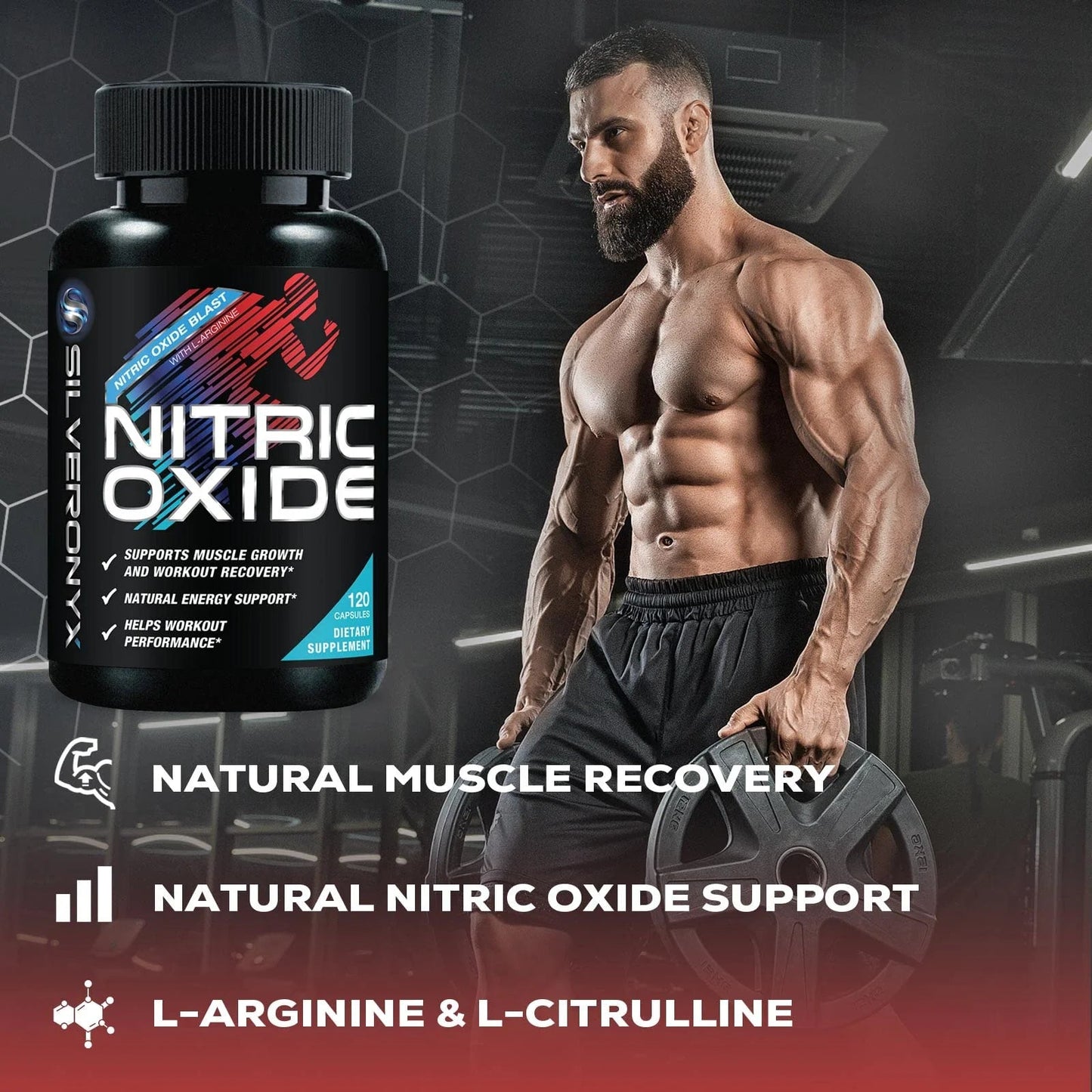 Extra Strength Nitric Oxide Supplement 3X Strength L Arginine, Citrulline Malate, AAKG, Beta Alanine - Premium Muscle Supporting Nitric Booster - Natural Energy & Heart Health Support - 120 CapsulesExtra Strength Nitric Oxide Supplement 3X Strength L Arginine, Citrulline Malate, AAKG, Beta Alanine - Premium Muscle Supporting Nitric Booster - Natural Energy & Heart Health Support - 120 Capsules