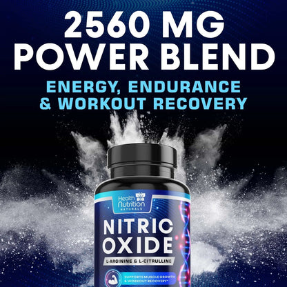 Extra Strength Nitric Oxide Supplement 3X Strength L Arginine, Citrulline Malate, AAKG, Beta Alanine - Premium Muscle Supporting Nitric Booster - Natural Energy & Heart Health Support - 180 CapsulesExtra Strength Nitric Oxide Supplement 3X Strength L Arginine, Citrulline Malate, AAKG, Beta Alanine - Premium Muscle Supporting Nitric Booster - Natural Energy & Heart Health Support - 180 Capsules