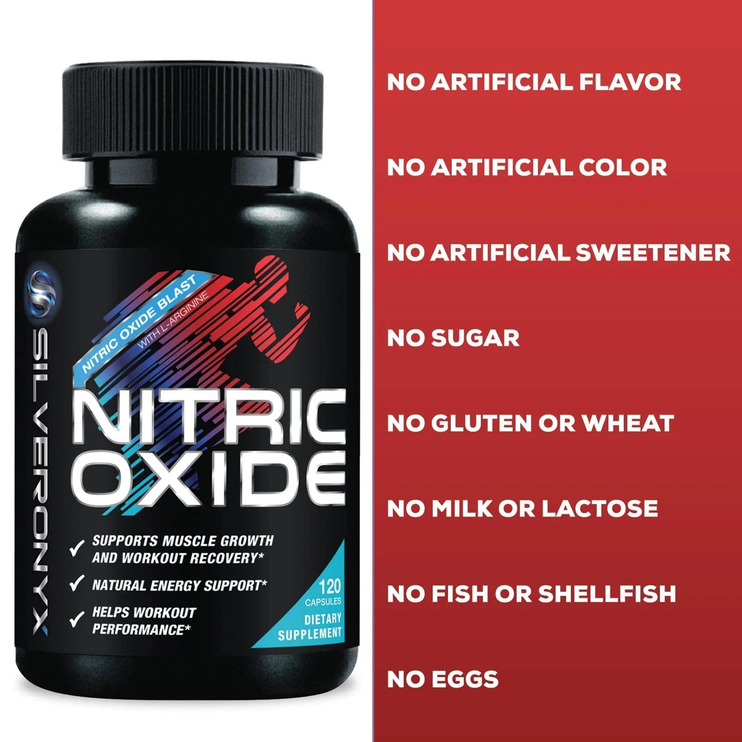 Extra Strength Nitric Oxide Supplement 3X Strength L Arginine, Citrulline Malate, AAKG, Beta Alanine - Premium Muscle Supporting Nitric Booster - Natural Energy & Heart Health Support - 120 CapsulesExtra Strength Nitric Oxide Supplement 3X Strength L Arginine, Citrulline Malate, AAKG, Beta Alanine - Premium Muscle Supporting Nitric Booster - Natural Energy & Heart Health Support - 120 Capsules