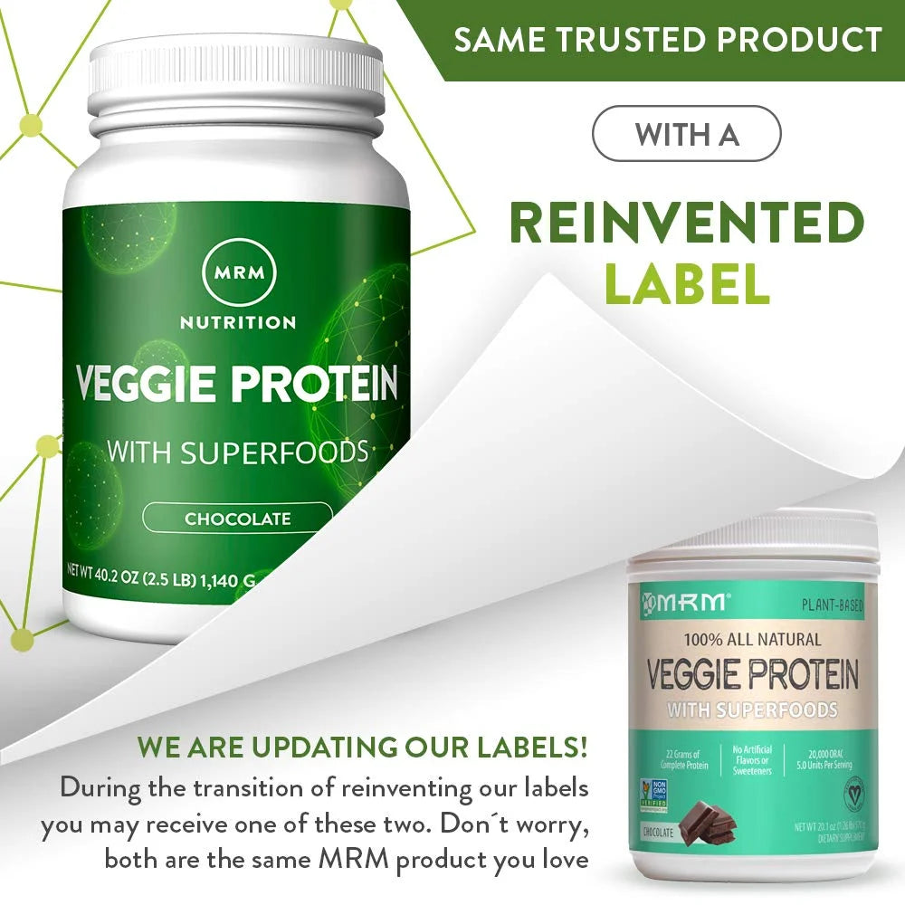 All Natural Veggie Protein, Chocolate, 2.5 Pound