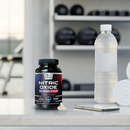 Nitric Oxide Booster Extra Strength 3000Mg - L Arginine 3X Strength Nitric Oxide Supplements for Men and Women, Citrulline, Supports Muscle, Heart Health & Energy Supplement, Non-Gmo - 240 Capsules